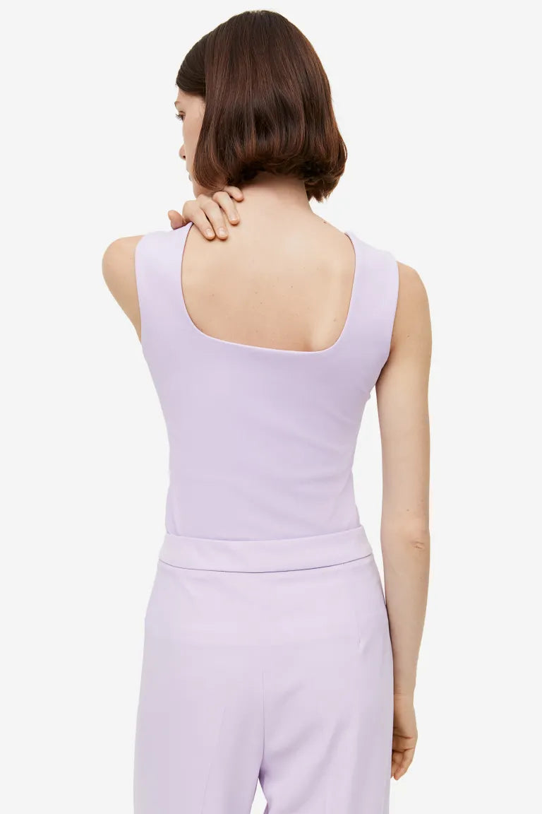 Sweetheart-neckline Top – Image 2